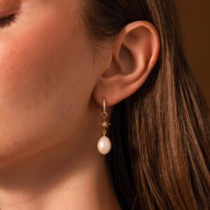 Celeste Pearl Drop Earrings